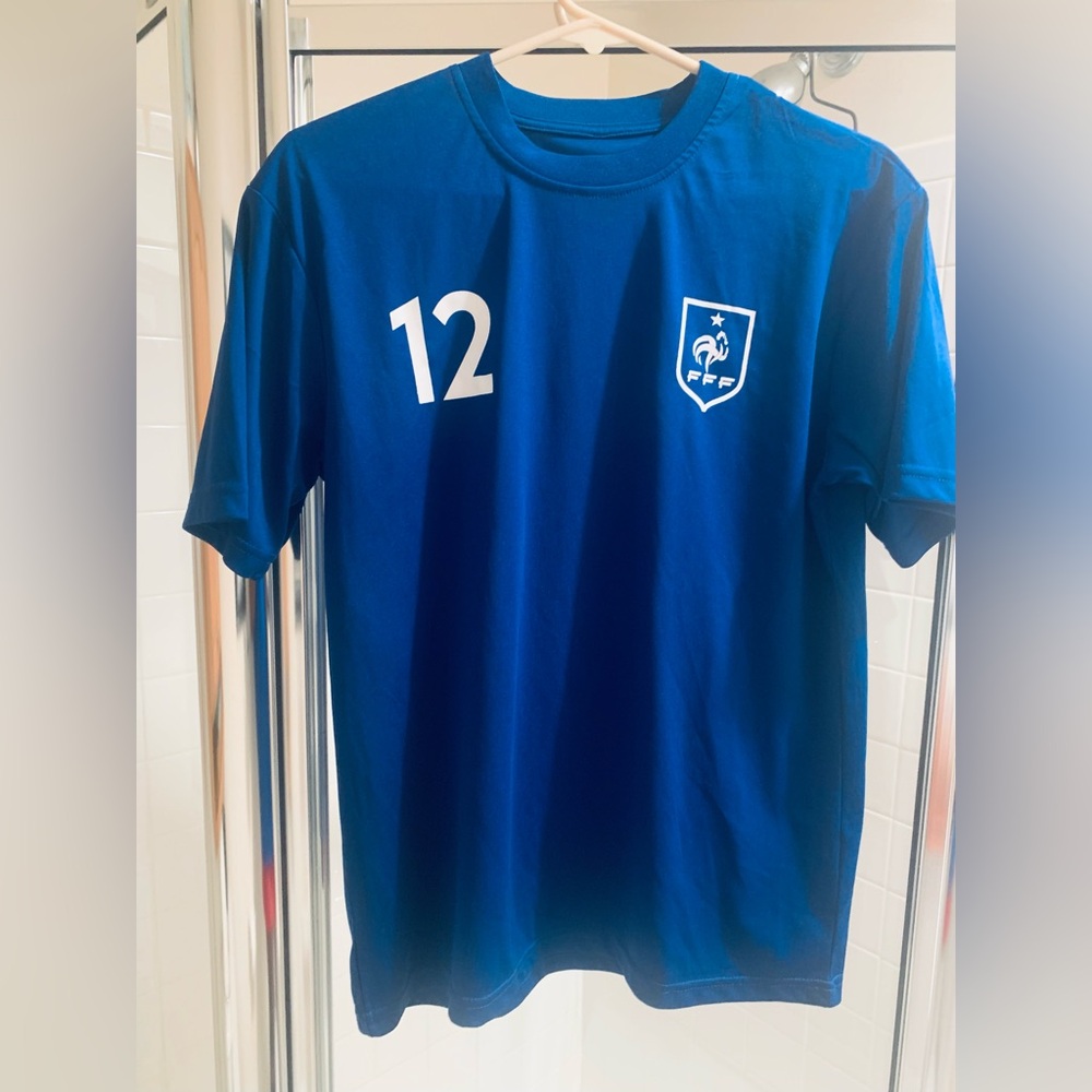 Kilian Mbappe Jersey - Medium - Navy Blue Shirt - Soccer Jersey - World Cup
